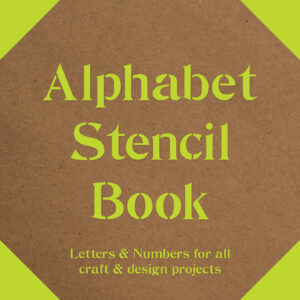 Alphabet Stencil Book - Paperback