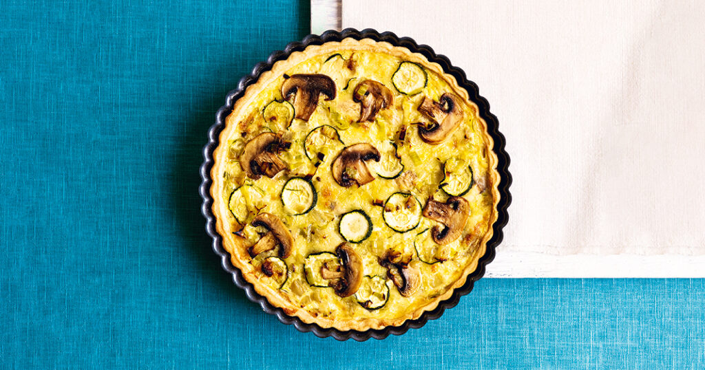 vegetable quiche from The Independent Cook
