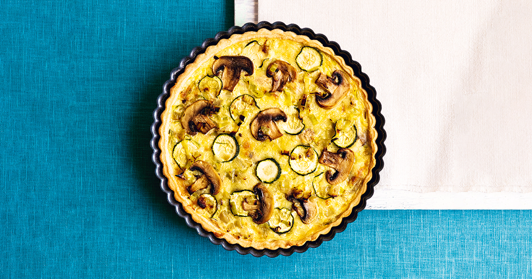vegetable quiche from The Independent Cook