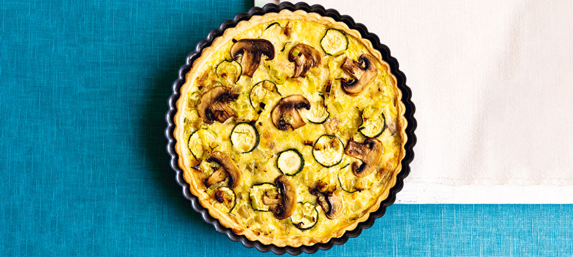 vegetable quiche from The Independent Cook