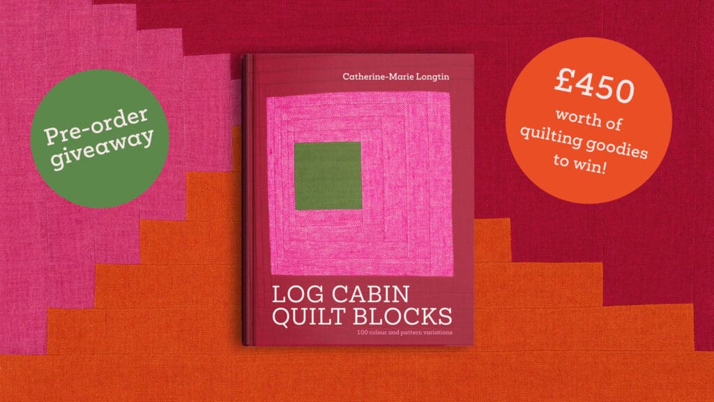 Log Cabin Quilt Blocks pre-order giveaway ganner